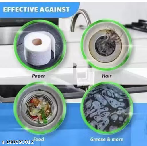 Caster – Instant Drainage Block Remover Drain Cleaner, Drainage Cleaner– Wash Basin cleaning powder All Pipe Safe Cleaner Powder Clear Clogged Sinks,& Pipes. (50gm, Pack of 4)